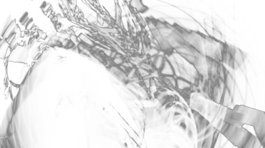 Fantezi kaotik renkli fraktal desen. Soyut Fraktal şekiller. 3D render resimde arka plan veya duvar kağıdı