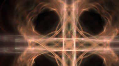 Fantezi kaotik renkli fraktal desen. Soyut Fraktal şekiller. 3D render resimde arka plan veya duvar kağıdı