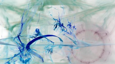 Fantezi kaotik renkli fraktal desen. Soyut Fraktal şekiller. 3D render resimde arka plan veya duvar kağıdı