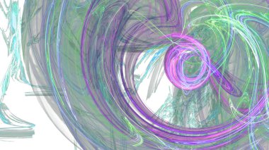 Fantezi kaotik renkli fraktal desen. Soyut Fraktal şekiller. 3D render resimde arka plan veya duvar kağıdı