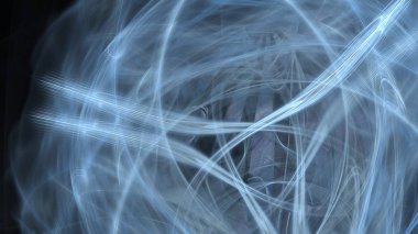 Fantezi kaotik renkli fraktal desen. Soyut Fraktal şekiller. 3D render resimde arka plan veya duvar kağıdı