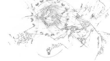 Fantezi kaotik renkli fraktal desen. Soyut Fraktal şekiller. 3D render resimde arka plan veya duvar kağıdı