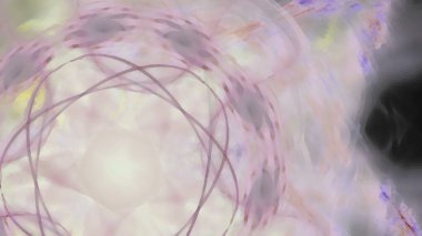 Fantezi kaotik renkli fraktal desen. Soyut Fraktal şekiller. 3D render resimde arka plan veya duvar kağıdı