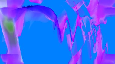 Fantezi kaotik renkli fraktal desen. Soyut Fraktal şekiller. 3D render resimde arka plan veya duvar kağıdı