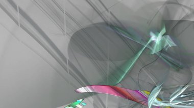 Fantezi kaotik renkli fraktal desen. Soyut Fraktal şekiller. 3D render resimde arka plan veya duvar kağıdı