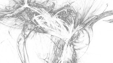 Fantezi kaotik renkli fraktal desen. Soyut Fraktal şekiller. 3D render resimde arka plan veya duvar kağıdı