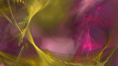 Fantezi kaotik renkli fraktal desen. Soyut Fraktal şekiller. 3D render resimde arka plan veya duvar kağıdı