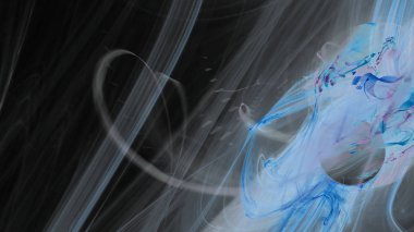 Fantezi kaotik renkli fraktal desen. Soyut Fraktal şekiller. 3D render resimde arka plan veya duvar kağıdı