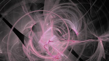 Fantezi kaotik renkli fraktal desen. Soyut Fraktal şekiller. 3D render resimde arka plan veya duvar kağıdı