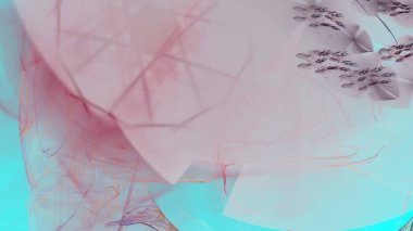 Fantezi kaotik renkli fraktal desen. Soyut Fraktal şekiller. 3D render resimde arka plan veya duvar kağıdı