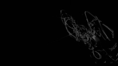 Fantezi kaotik renkli fraktal desen. Soyut Fraktal şekiller. 3D render resimde arka plan veya duvar kağıdı