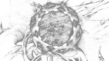 Fantezi kaotik renkli fraktal desen. Soyut Fraktal şekiller. 3D render resimde arka plan veya duvar kağıdı