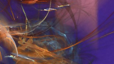 Fantezi kaotik renkli fraktal desen. Soyut Fraktal şekiller. 3D render resimde arka plan veya duvar kağıdı