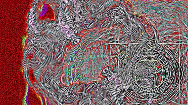 Fantezi kaotik renkli fraktal desen. Soyut Fraktal şekiller. 3D render resimde arka plan veya duvar kağıdı