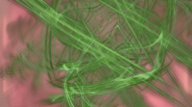 Fantezi kaotik renkli fraktal desen. Soyut Fraktal şekiller. 3D render resimde arka plan veya duvar kağıdı