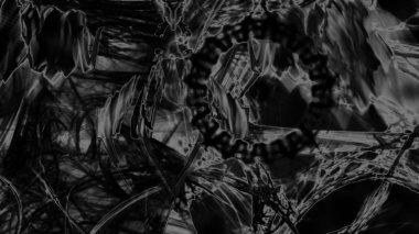 Fantezi kaotik renkli fraktal desen. Soyut Fraktal şekiller. 3D render resimde arka plan veya duvar kağıdı