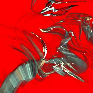 Fantezi kaotik renkli fraktal desen. Soyut Fraktal şekiller. 3D render resimde arka plan veya duvar kağıdı