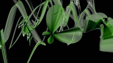 Fantezi kaotik renkli fraktal desen. Soyut Fraktal şekiller. 3D render resimde arka plan veya duvar kağıdı