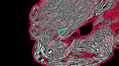 Fantezi kaotik renkli fraktal desen. Soyut Fraktal şekiller. 3D render resimde arka plan veya duvar kağıdı