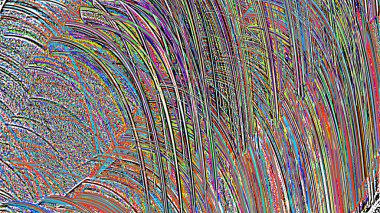 Fantezi kaotik renkli fraktal desen. Soyut Fraktal şekiller. 3D render resimde arka plan veya duvar kağıdı