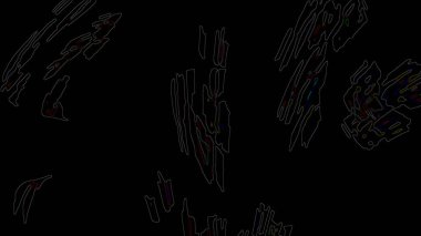 Fantezi kaotik renkli fraktal desen. Soyut Fraktal şekiller. 3D render resimde arka plan veya duvar kağıdı