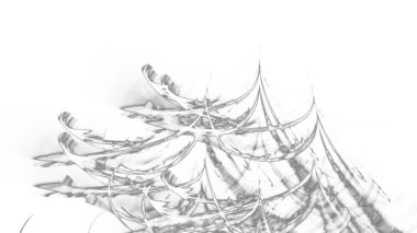 Fantezi kaotik renkli fraktal desen. Soyut Fraktal şekiller. 3D render resimde arka plan veya duvar kağıdı