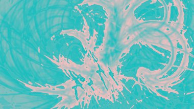 Fantezi kaotik renkli fraktal desen. Soyut Fraktal şekiller. 3D render resimde arka plan veya duvar kağıdı