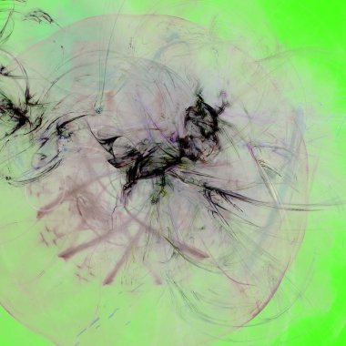 Fantezi kaotik renkli fraktal desen. Soyut Fraktal şekiller. 3D render resimde arka plan veya duvar kağıdı