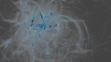 Fantezi kaotik renkli fraktal desen. Soyut Fraktal şekiller. 3D render resimde arka plan veya duvar kağıdı