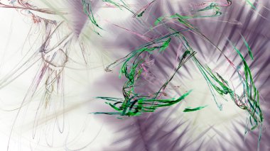 Fantezi kaotik renkli fraktal desen. Soyut Fraktal şekiller. 3D render resimde arka plan veya duvar kağıdı