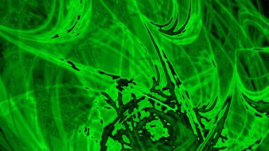 Fantezi kaotik renkli fraktal desen. Soyut Fraktal şekiller. 3D render resimde arka plan veya duvar kağıdı