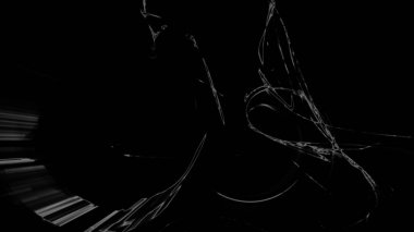 Fantezi kaotik renkli fraktal desen. Soyut Fraktal şekiller. 3D render resimde arka plan veya duvar kağıdı