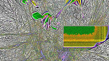 Fantezi kaotik renkli fraktal desen. Soyut Fraktal şekiller. 3D render resimde arka plan veya duvar kağıdı