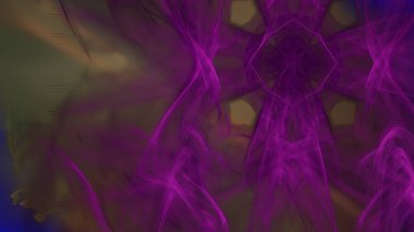 Fantezi kaotik renkli fraktal desen. Soyut Fraktal şekiller. 3D render resimde arka plan veya duvar kağıdı