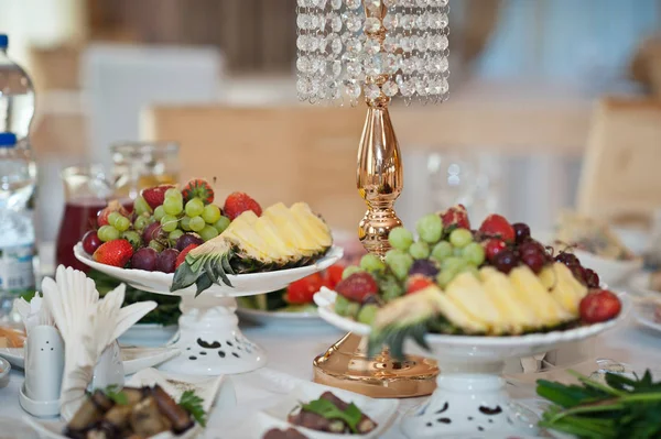 Doces Frutas Mesa — Fotografia de Stock