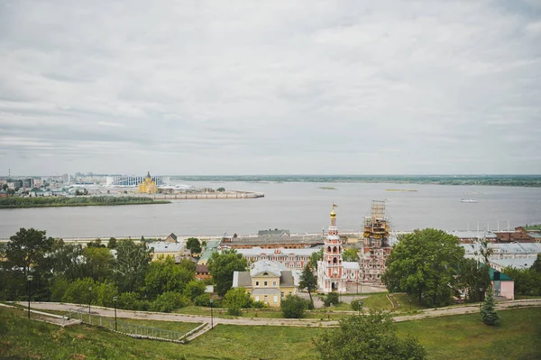 Την Άποψη Της Στρέλκα Νίζνι Νόβγκοροντ — Φωτογραφία Αρχείου