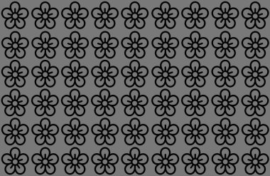 Gri arkaplanı olan çiçek deseni. Taç yaprak tasarımı temiz bir arkaplana yayılmış. Yazı, Yazdırma, İllüstrasyon, arka plan, web sitesi, işletmeler, sunumlar, Prodüksiyon.