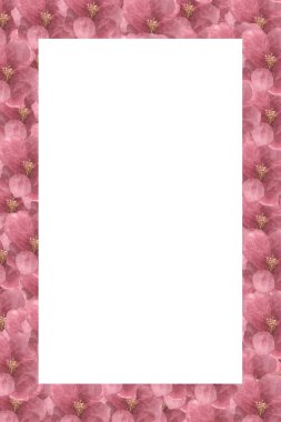 Çiçek desenli ortanca çerçevesi - Çiçek Dekoratifi.