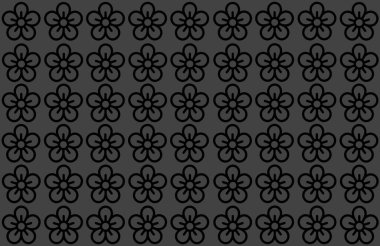 Siyah Arkaplan 'da çiçek deseni. Taç yaprak tasarımı temiz bir arkaplana yayılmış. Yazı, Yazdırma, İllüstrasyon, arka plan, web sitesi, işletmeler, sunumlar, Prodüksiyon.