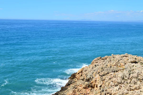 Costa Rocosa Con Color Turquesa Brillante Del Mar Mediterráneo España — Foto de Stock