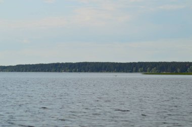 Nehirden kıyıya görünüm