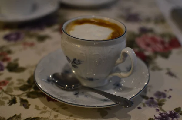 Café y té con dulces — Foto de Stock