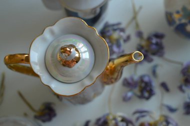 Doğal dekor ve çiçek makro çekimi