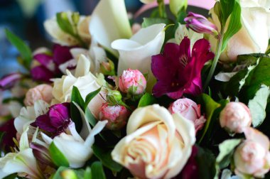 Doğal dekor ve çiçek makro çekimi