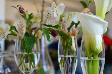 Doğal dekor ve çiçek makro çekimi