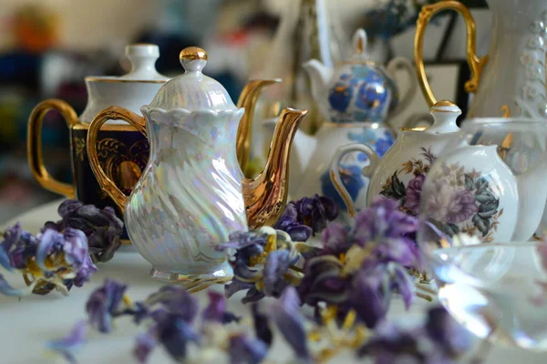 Doğal dekor ve çiçek makro çekimi