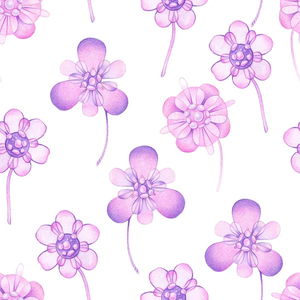 Abstracte Grafische Bloemen — Stockfoto