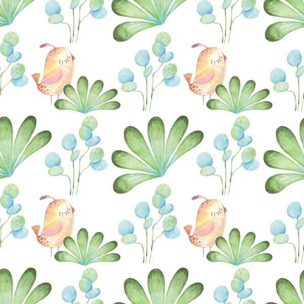 Pattern Decorative Birds — Stock Photo, Image