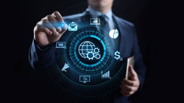 Dijital pazarlama internet reklamcılığı ve satış iş teknolojisi kavramını artırıyor.