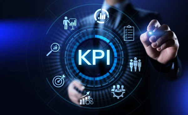 KPI Key Performance Indicator conceito industrial de negócios. — Fotografia de Stock